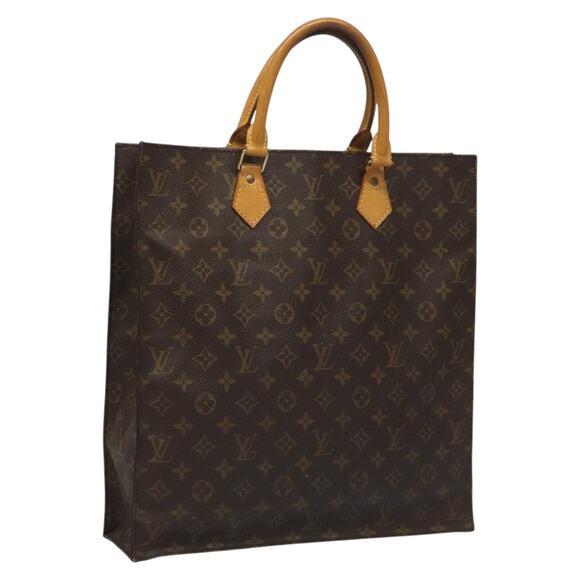 LOUIS VUITTON Monogram Sac Plat Hand Bag M51140 - Picture 1 of 16